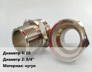Ниппель 20х3/4" чугун